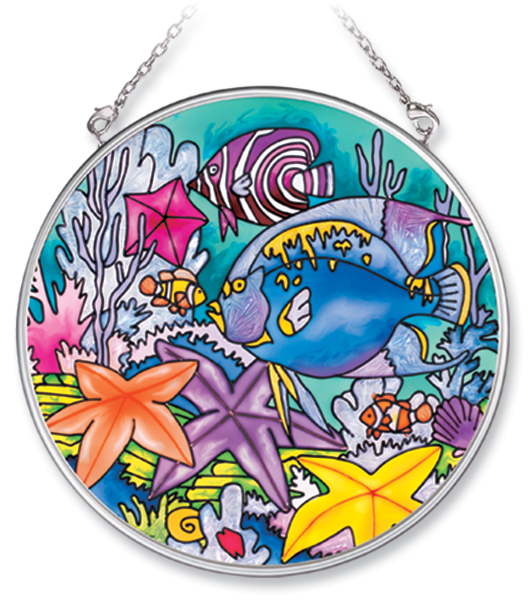 AMIA 7728 Starry Seas Medium Circle Stained Glass