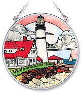 Portland Head Medium Circle Stained Glass