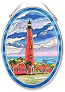 Ponce de Leon Inlet Large Oval Stained Glass