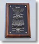 Walnut Award Plaque with Metal Plaque