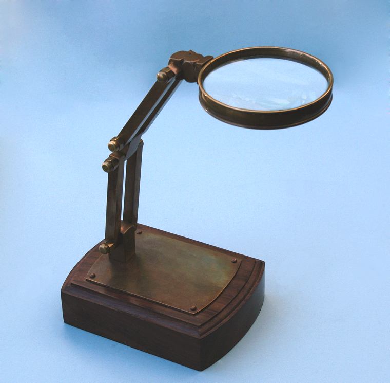 Solid Brass Adjustable Stand Magnifier