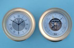 Weems & Plath&reg Anniversary Collection Chiming Ship's Bell Clock & Barometer