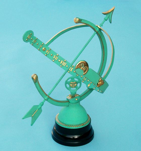 Large Brass Armillary Sphere Sundial