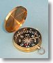 Brass-Colored Lightweight Brass Pocket Compass