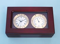 Top View of Clock and Thermometer