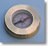 Liquid Damped Luminescent Paperweight Compass