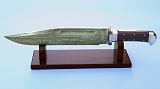 Bowie Knife with Rosewood Stand