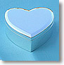 Medium Silver Plated Heart Shaped Jewelry Box