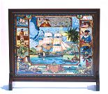 HMS Bounty Stained Glass Tableau