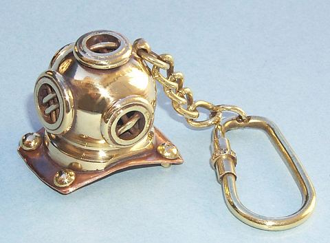 Diver's Helmet Key Chain