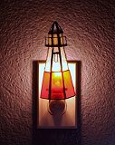 Lighthouse Stained Glass Night Light with Rocker Switch