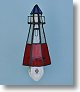 Lighthouse Stained Glass Night Light with Photocell