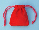 Red Velvet Pouch