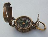 Lensatic Compass with Antique Patina