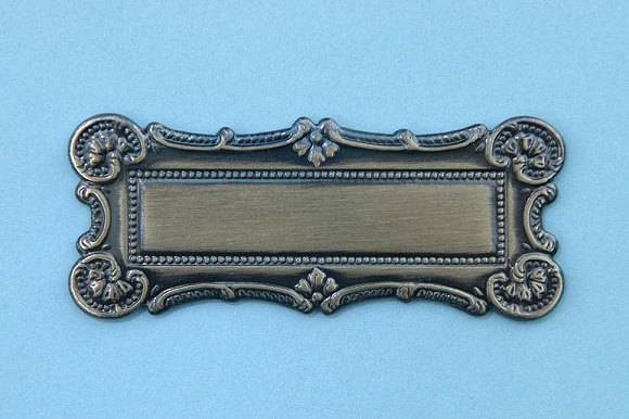 Antique Rectangle Plaque