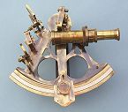 Antique Finish Sextant Front View