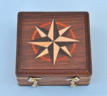 Inlaid Compass Rose case