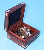 Sundial Compass in Hardwood Case